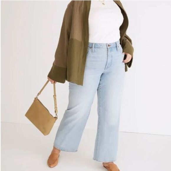 New Madewell The Perfect Vintage Wide-Leg Crop Jean in Edmunds Wash 16W Plus - Picture 1 of 7